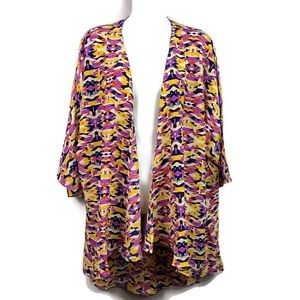 NWT LuLaRoe Lindsay kimono Cardigan Large geometri